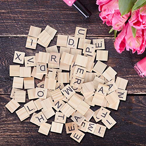 Fichas de letras de madera para manualidades A-Z miniatura 2