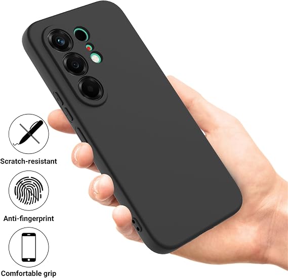 Compatible with Tecno Camon 50 Pro Case Silicone Rubber Ultra Thin, Soft Flexible Bumper Hybrid Armor Rugged Cover Shockproof Case for Tecno Camon 50 Ultra，Black