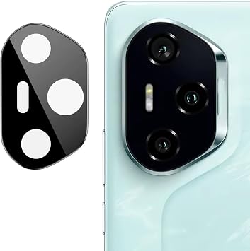 Microcase Honor 300 Pro Uyumlu Kamera Lens Koruma Halkas  - Kapal  Tasar m -Siyah AL3401