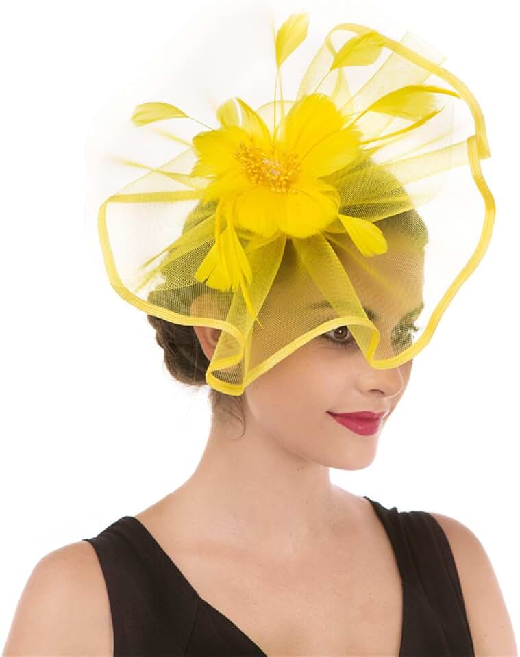 Amazon.co.uk yellow fascinator