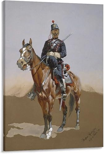 Vista 11 de 10 pinturas famosas de Frederic Remington – Póster artístico en lienzo de la mañana fría en la gama, arte de pared y arte de pared, póster moderno