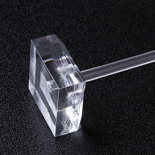 CENPEK Lot de 4 supports de boucles d'oreilles en acrylique transparent en forme de T – vue 6