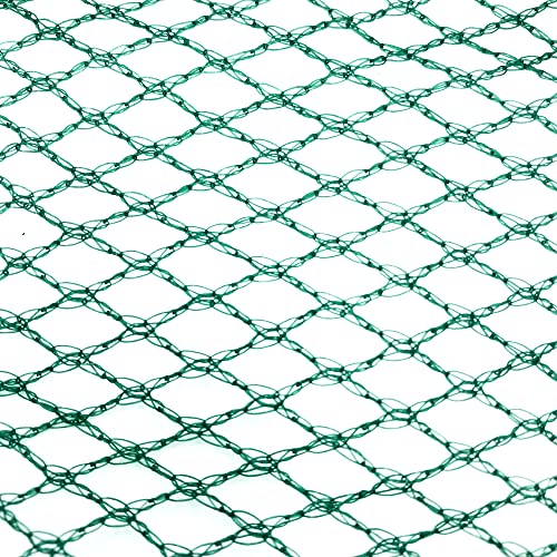 GardenSkill Pond Netting | Garden Fish Pond Net Cover to Prevent Heron Leaves Pets | Heavy Duty Koi Mesh Anti Bird Protection for Outdoor Goldfish | 7mm Diameter Holes, Green (4m x 3m)