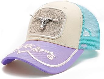 TOPACC Cowboy Trucker Hat for Women Cowgirl Western Country Hat Cute Baseball Cap for Rodeo Outfit