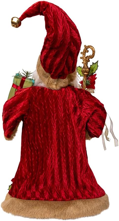 Kurt Adler 18" Kringles Elegant Red Santa