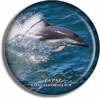 Crystal Fridge Magnets La Paz Baja California Sur Mexico Travel Souvenir Funny Sticker for Gift Home Decoration Office Whiteboard