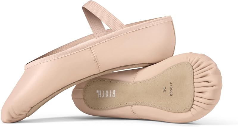 Bloch Womens Dansoft Leather Full Sole Ballet Slippers Dance Shoes Flats