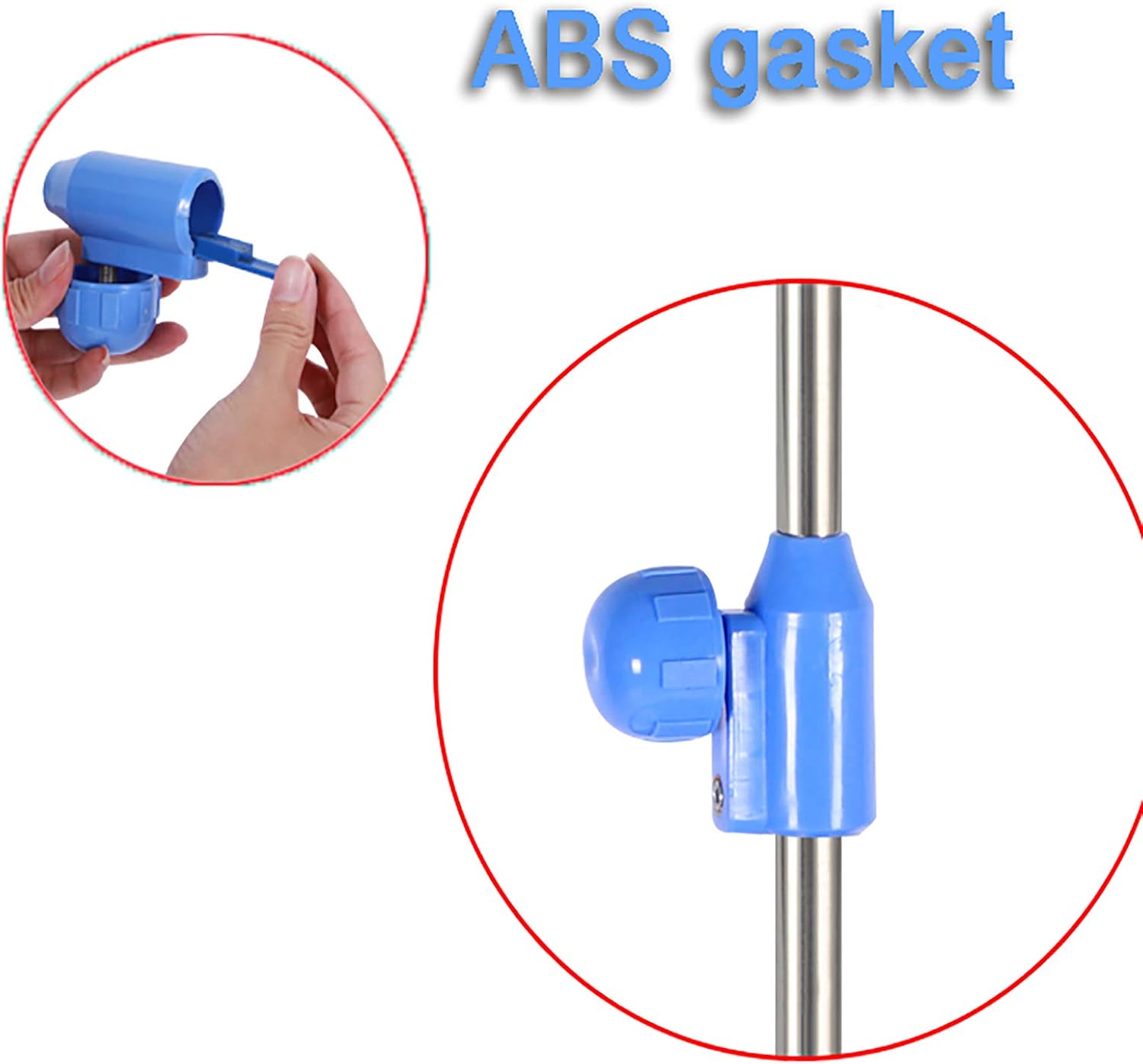 IV Poles Portable Infusion Stand, IV Pole with Wheels, Height Adjustable Infusion Stand, with Tray 4 Legs and 4 Hooks, Medical Infusion Stand for Hospital/Clinic