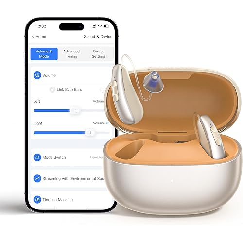 iBstone AuraLink Bluetooth OTC Hearing Aids for Seniors Adults, App-Controlled Precise Fitting, AI Noise Reduction, Bluetooth 5.4 for Phone Call & Music Streaming, Compatible with iOS & Android, 1.0