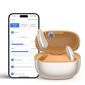 iBstone AuraLink Bluetooth OTC Hearing Aids for Seniors Adults