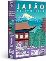 Toyster - Quebra-cabeça: Postais do Mundo - Japão - Fujiyoshida - 500 peças nano - Game Office