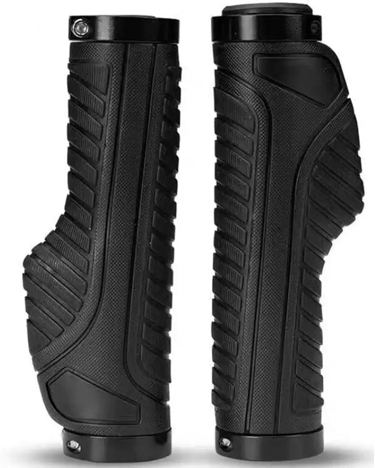 Manopla Punho Anatômico C/Trava de Alumínio Bike Bicicleta Ciclismo - ROCCAMARE