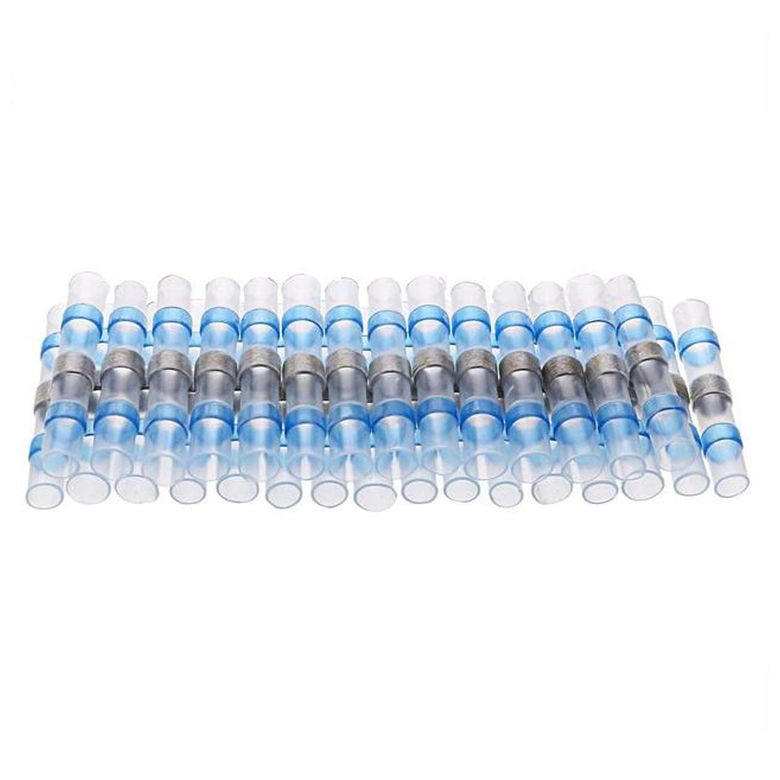 Schrumpfschlauch 1000/50. 0pcs. wasserdichte Wärmeschrumpfschmiedekabel Verbinder Kupfer Lötdichtungsdrahtanschlüsse Thermische Schrumpfungshülsenspleiß Schrumpfschlauch Set(Blue,1000PCS)