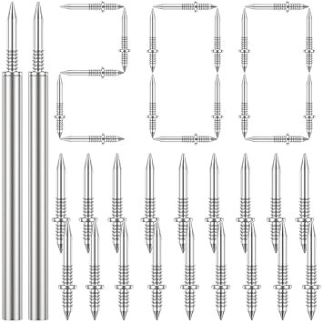 Serplex® 200Pcs Traceless Nails for Wooden Border Invisible Double-Headed Nails Threaded Screw Nails for Wooden Border Installation Home Improvement - image, photos