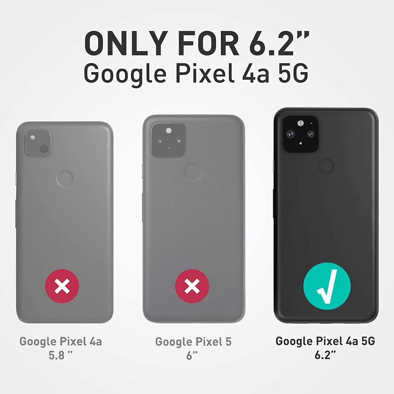 LeYi Google Pixel 4a 5G Case (Not Fit Pixel 4a) with [2 Pack] Tempered Glass Screen Protector, [Military-Grade] Defender Protective Phone Case with Ring Kickstand for Google Pixel 4a 5G, Silver