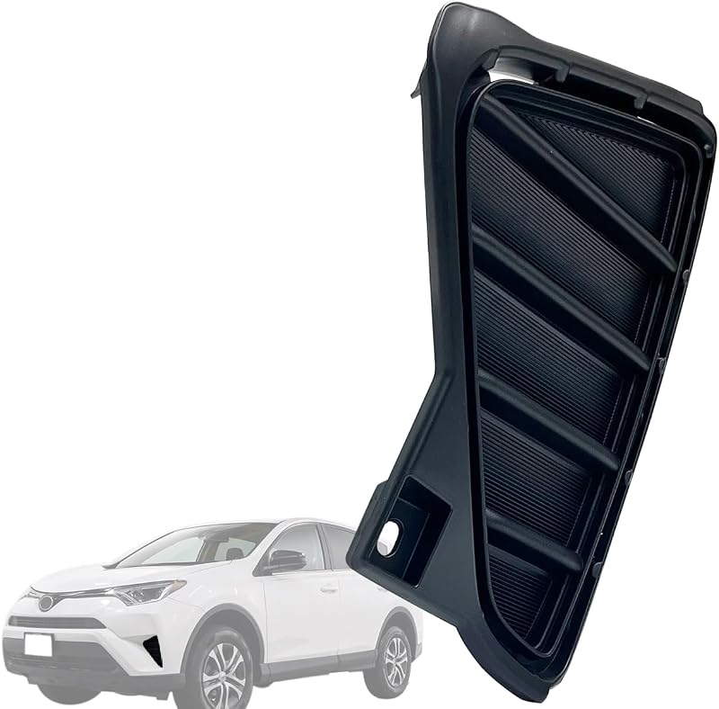 Moldura de acabamento da abertura do farol de neblina dianteiro Auto Parts Avenue para Toyota RAV4 2016 a 2018 – Lado esquerdo