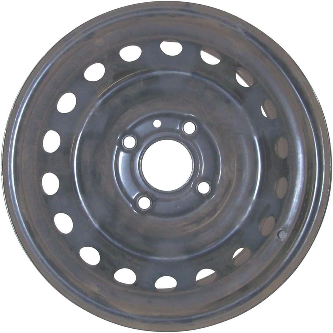 15 inch Steel Wheel Rim for 07-12 Nissan Sentra (18-Hole Design) - Black Reman Factory Steel Wheel