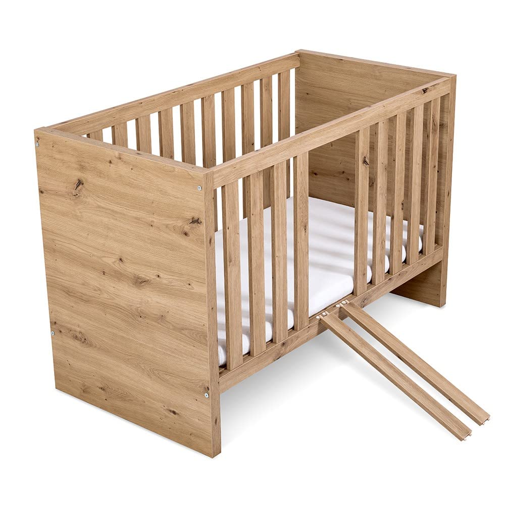 Mon Mobilier Design Amelia Ensemble bébé Commode à Langer et lit évolutif 120X60 Chêne