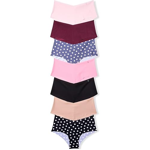 Victoria's Secret Women's No Show Cheeky Underwear, Minimal Coverage Panties for Women, Multi Pack (XS-XXL)