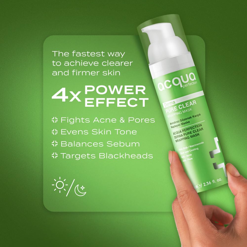 Acqua Perfection Derma Pure | Arındırıcı ve Gözenek Sıkılaştırıcı Siyah Nokta Akne Soyulabilir Yüz Maskesi 70 ml