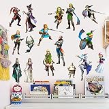Wall Sticker for Zelda Children's Cartoon Bedroom Background Wall Decoration Self-Adhesive Wall Stic