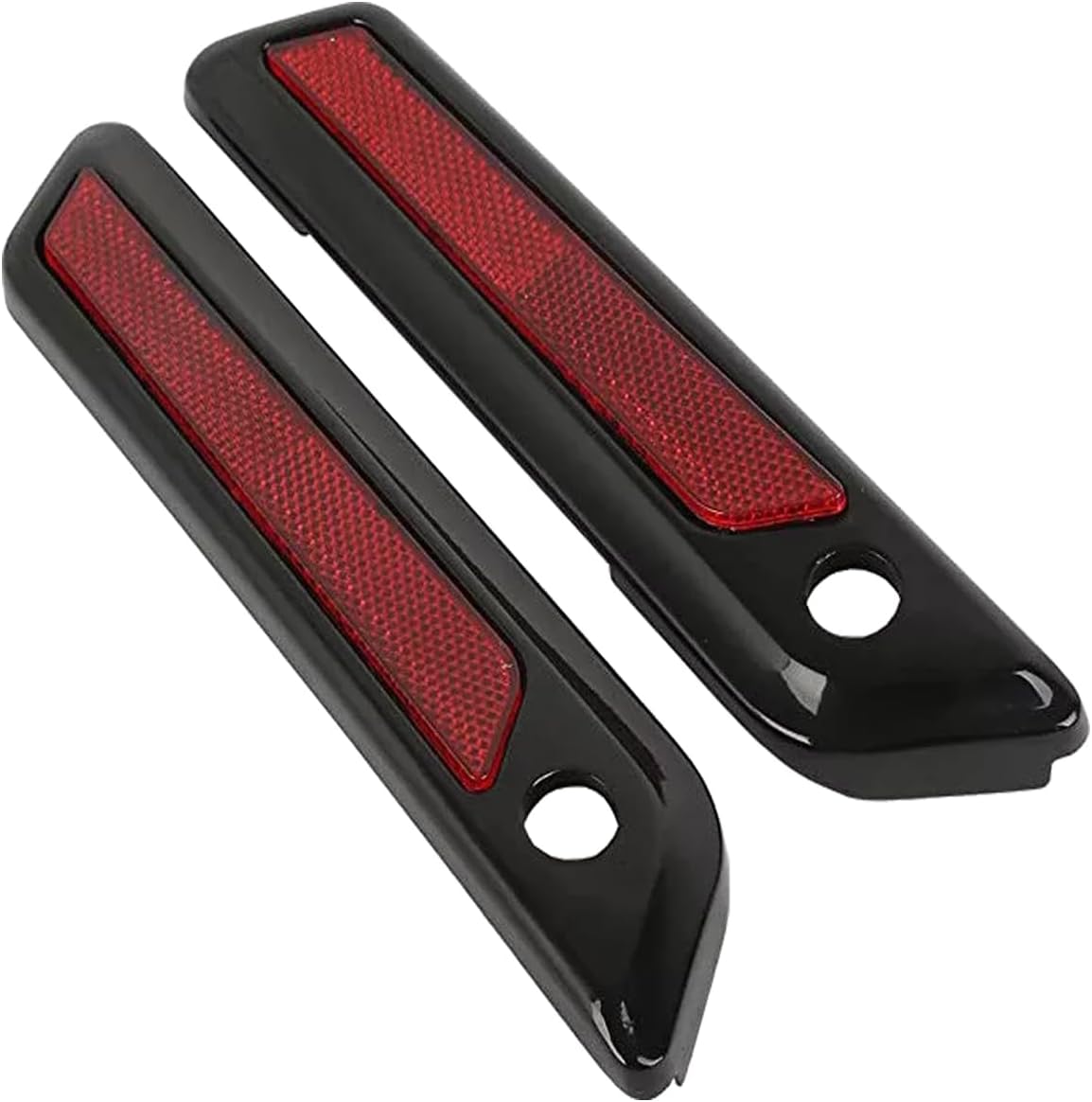 Saddlebag Saddle Bag Hinge Latch Covers fits for Harley Davidson Road King Road Glide Street Glide Electra Glide Ultra Classic CVO Models 2014-2024(Black and Red)