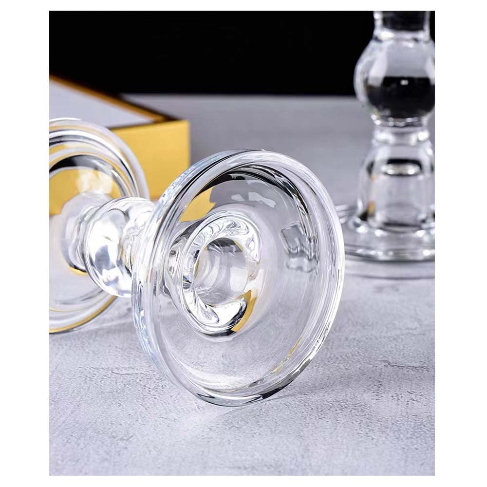 Amazon.co.jp: キャンドルホルダー ガラス キャンドルスタンド