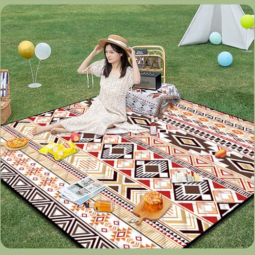 Tapis camping imperméable avec poignée pour isolation du sol humide