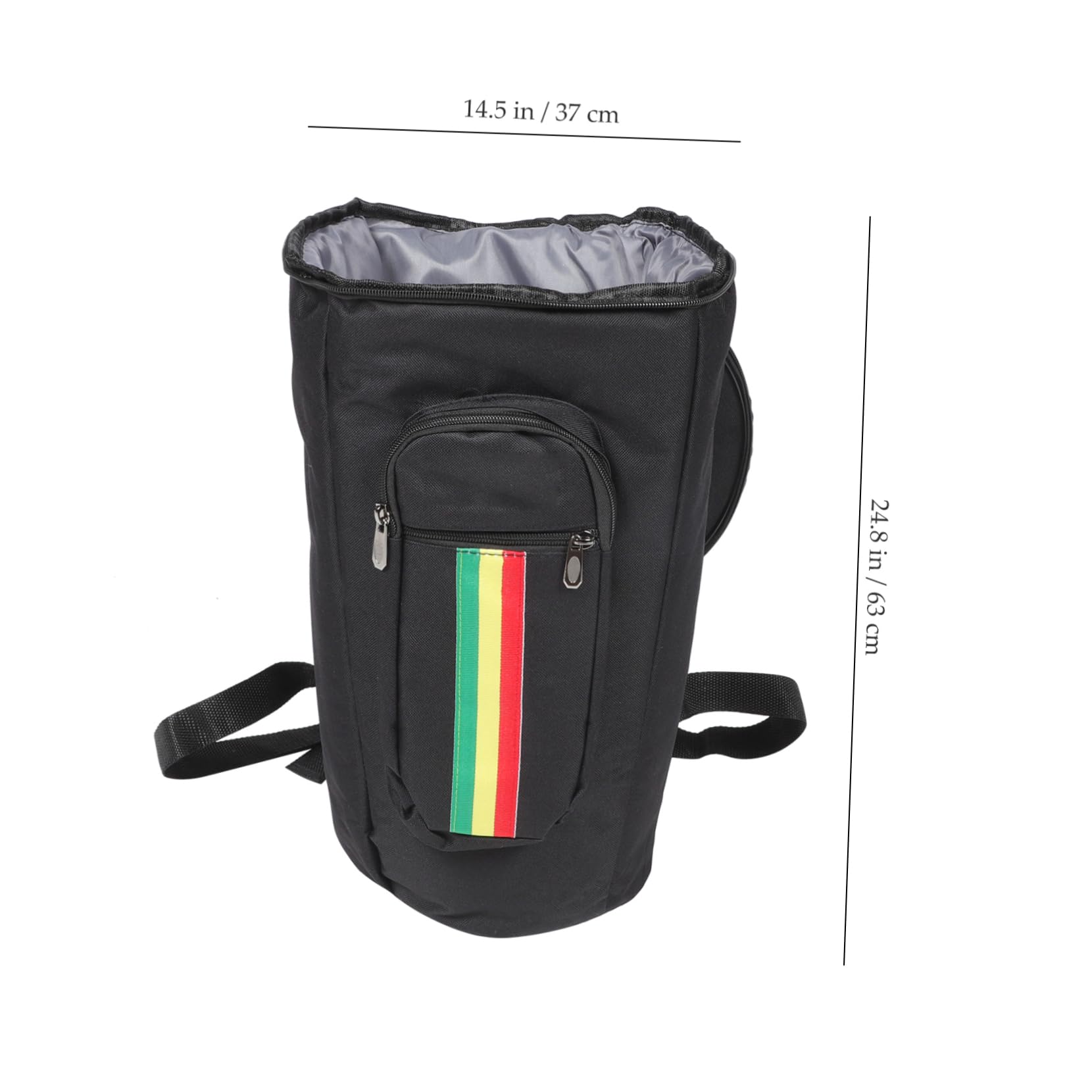 Sosoport African Drum Bag Shockproof Drum Carry Case with Thick Shoulder Strap Portable Storage for African Drums Durable Musical Instrument Backpack