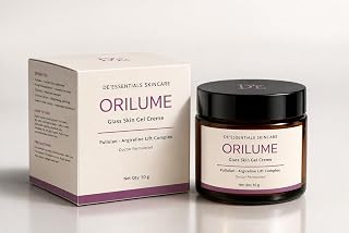 De'Essentials Skincare Orilume Glass Skin Gel Creme, Pullulan-Argireline Lift Complex, All Skin Types, 50g Price In India