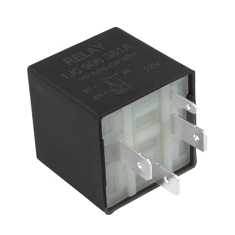 Relé da bomba de combustível ECSiNG 1J0906381A 357906381A 12 V, 4 pinos – 1 unidade
