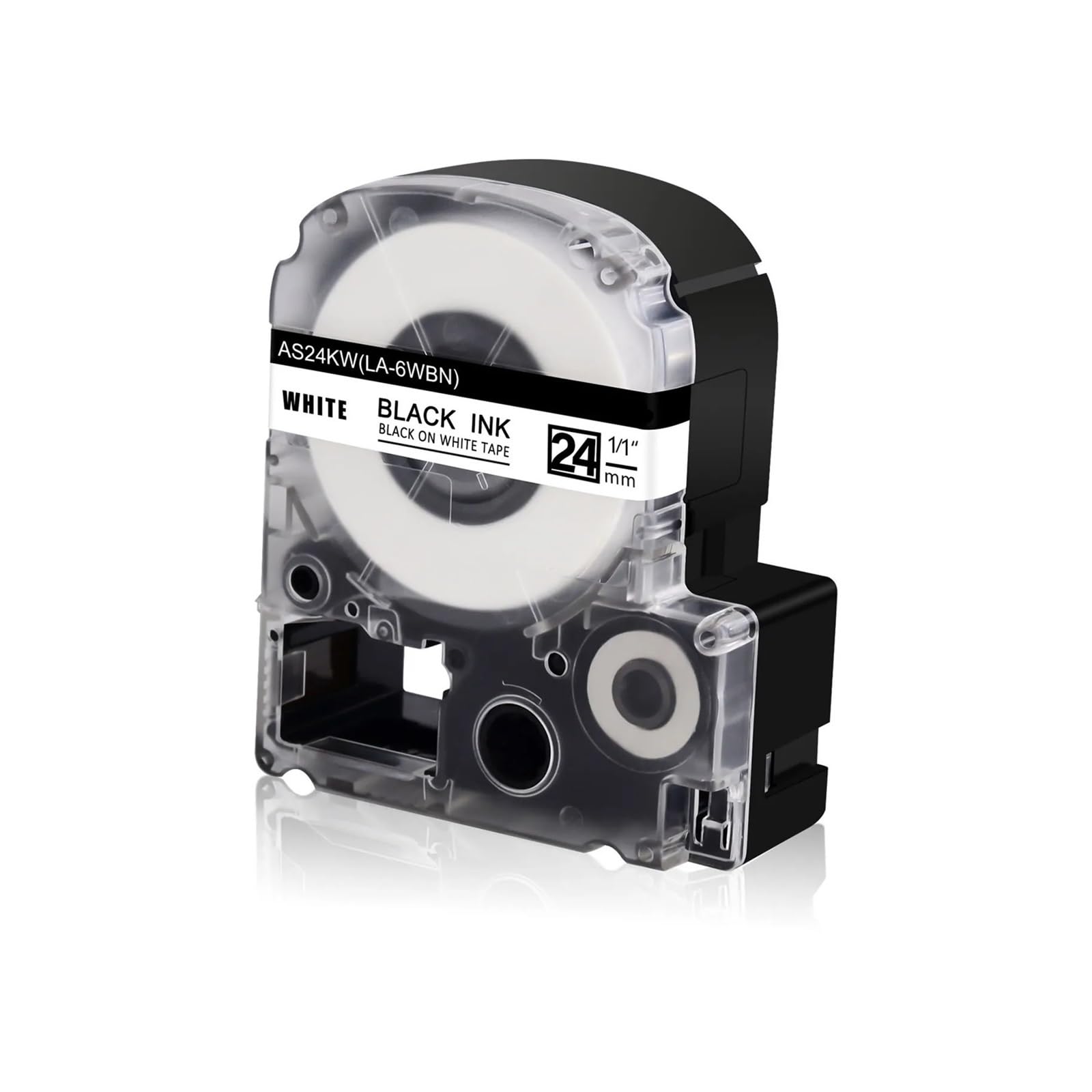 5pcs Nastro For Etichette Da 24 Mm X 8 M Compatibile Con Epson AS24KW