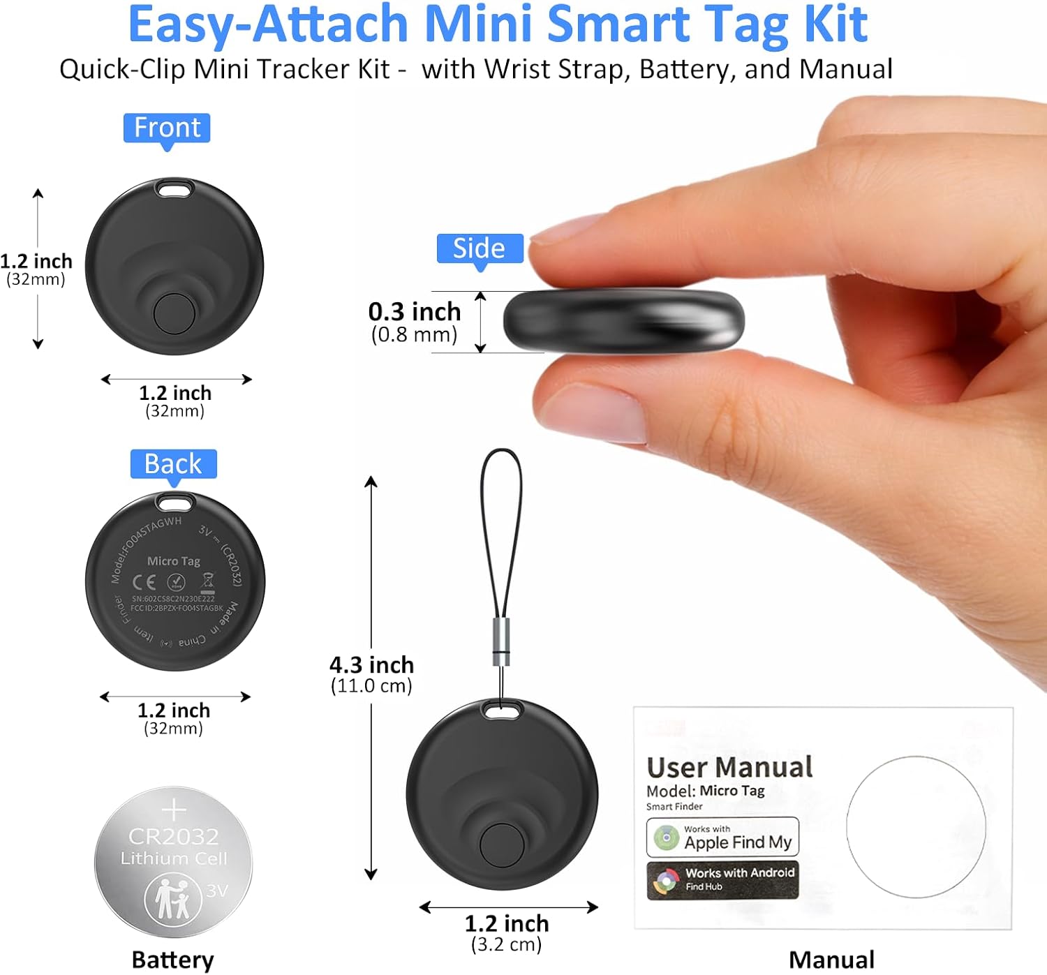 Bluetooth Tracker Tags for iOS & Android