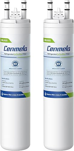 Compatible con Frigidaire ULTRAWF, Pure Source Ultra, Kenmore 9999, 469999, 46-9999, A0094E28261, altura de 11 pulgadas, paquete de 2