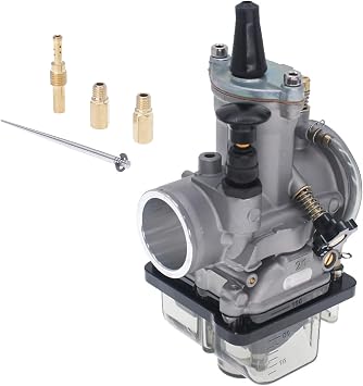 Universal Motorcycle Racing Carburetor PWK 21MM,Fit for 2T 4T Engine Scooter Motorcycle ATV Quad Pit Bike 50cc-80cc PWK Carburetor Black,21MM