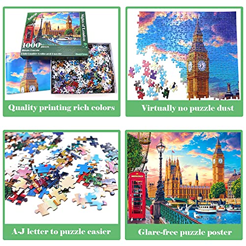 Jigsaw Puzzles 1000 Pieces - 1000 Piece Puzzles For Adults 1000 Pieces Puzzle Game Decompression Toys Gift Family Landscape Decoration Puzzle #TOP2