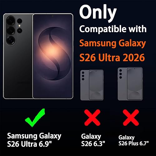 Miniatura 2 de Protector de lente de cámara para Samsung Galaxy S26 Ultra 5G 2026, protector de pantalla de lente de vidrio templado 9H, cubierta de cámara ultra