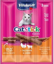 Cat-Stick Mini Turkey & Lamb Cat Treat, Pack of 10 x 3 Sticks