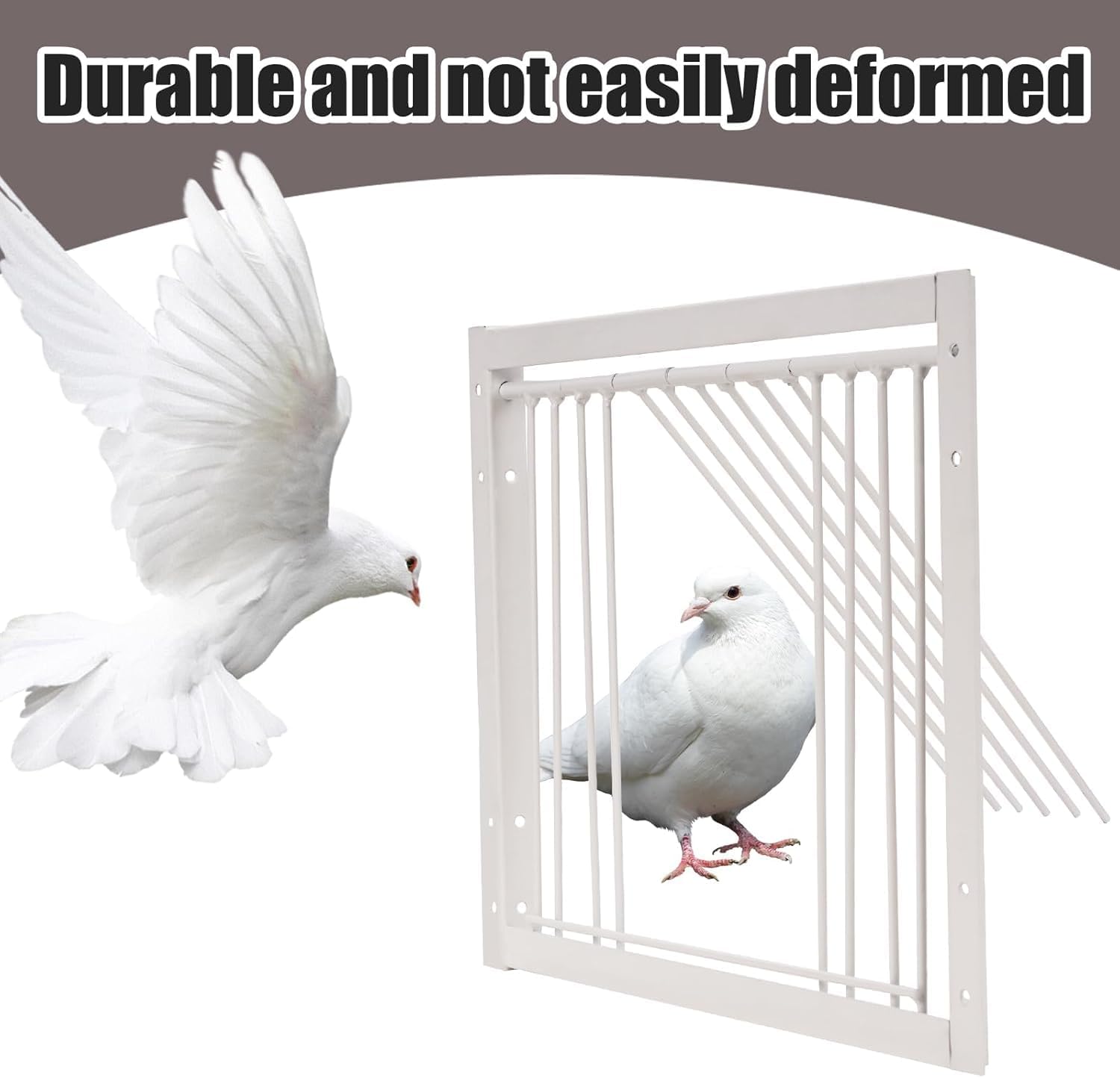 11.8in(30cm) Pigeon Cage Door One Way Entrance Door Bird T Trap Birdcage Iron Wire Trap Door for Racing Pigeon Bird Cage Breeding Supply image 4