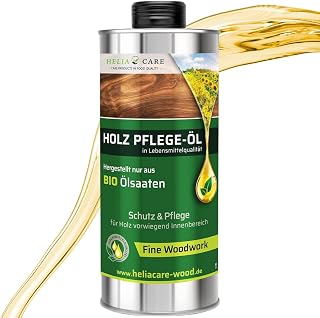 Holzöl farblos "Fine Woodwork" - BIO Holzpflegeöl - Nachhaltiges Holz Öl aus Deutschland für natürliche Holzpflege - Möbelöl als Holzschutz für alle Holzarten (250ml)