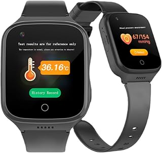 Fall Alert Devices for Elderly,SOS Bracelet GPS Tracker with Video Chat,camera,music,stopwatch,pedometer,calculator,Alarm Clock,photo Album,4G Smart Watch For Seniors