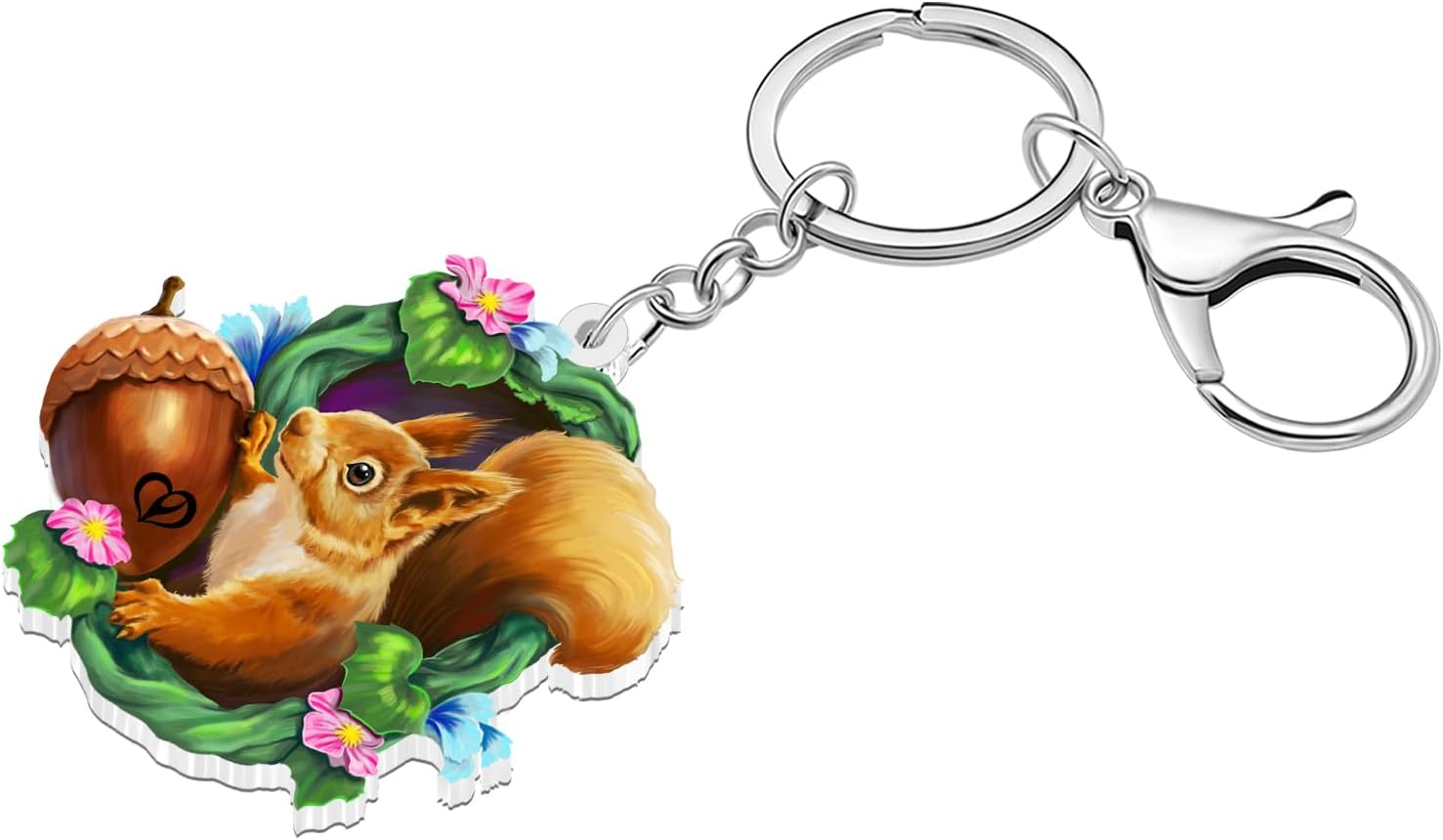 Cute Squirrel Keychain Forest Animal Lovers Gifts for Women image 3