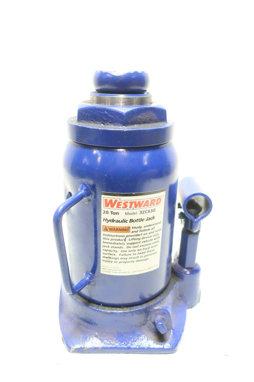 WESTWARD 3ZC63G Hydraulic Bottle Jack 20TON Industrial