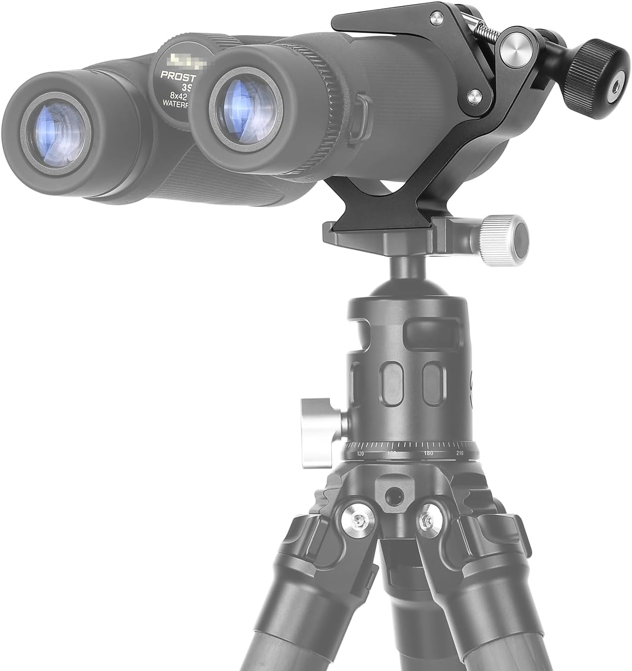 Universal Binocular Tripod Adapter Super Clamp with Arca Swiss Adapter, Compatible with All Tripods, 1/4 and 3/8，2505