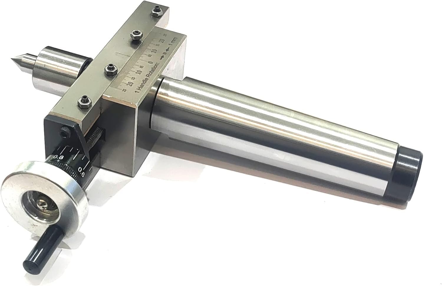 MachEl New and Improved Design Taper Turning Attachment with Revolving Live Center for Lathe Machine (Morse Taper 4MT)