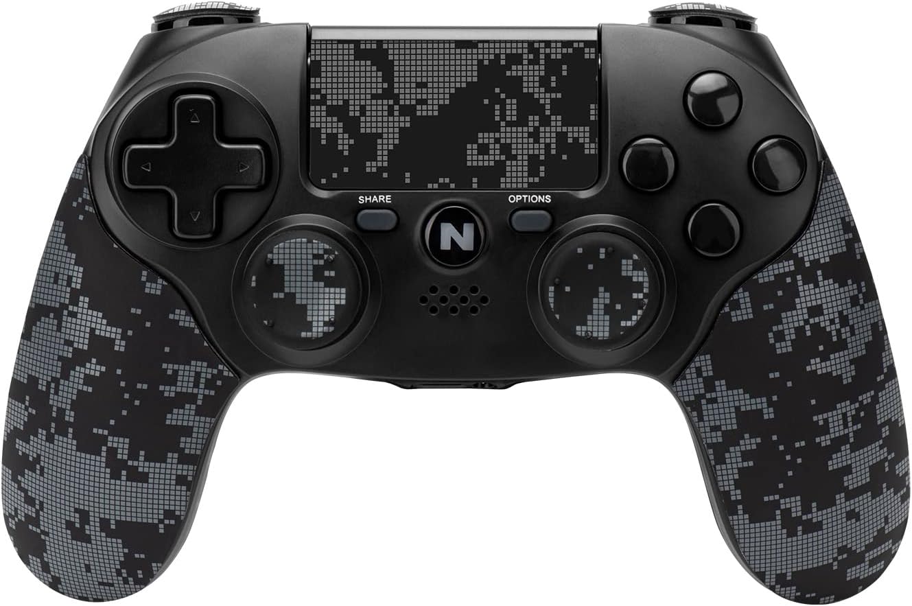 Nitho ADONIS Wireless Controller Compatible with PS4, PC, iOS & Android, PS5 (with PS4 Games Only), Gamepad Joystick with Dual Vibration/6-Axis Motion Sensor/Touchpad/Speaker/3.5mm Audio Jack - Camo