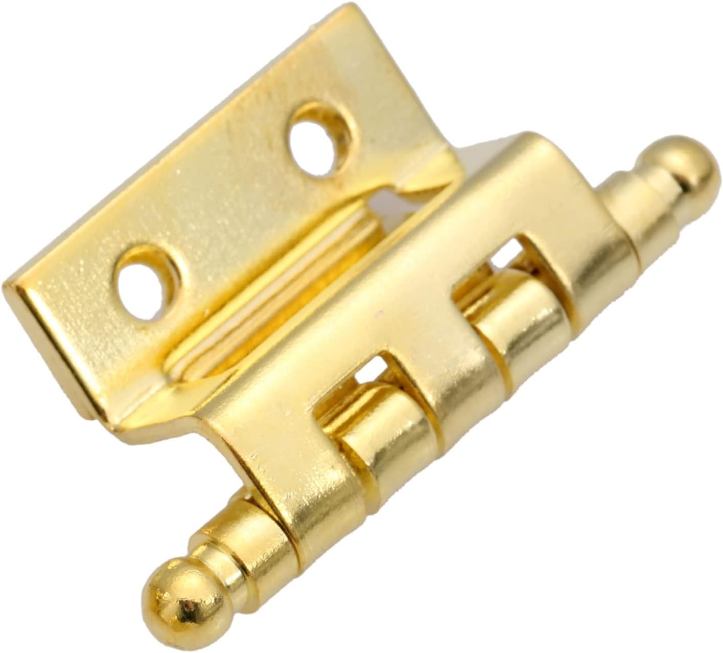 4Pcs Gold Furniture Decorative Hinges，Cabinet Door Luggage Crown Hinge Holes Decor for Vintage Wooden Jewelry Box 40mm