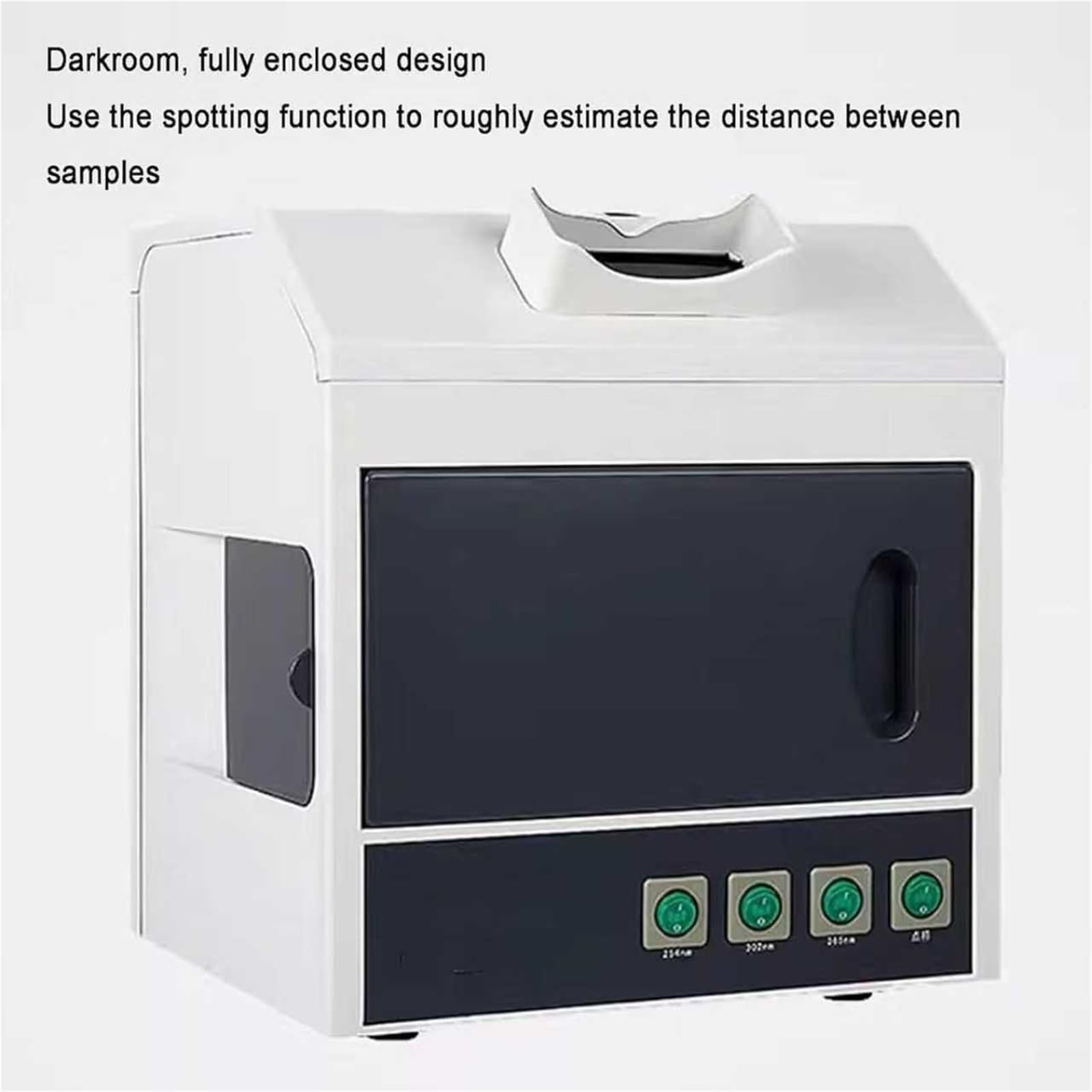 Analizzatore ultravioletto UV, tester di analisi di laboratorio, rivelatore di fluorescenza, lunghezza d'onda 254nm/365nm, con finestra di osservazione, ideale per test di prodotto
