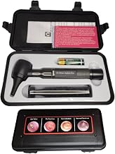 4th Generation Doctor Mom LED Pocket Pro Otoscope with Both Adult and Pediatric Disposable Specula Tips, Battery, and Protective Hard Plastic Case - Black