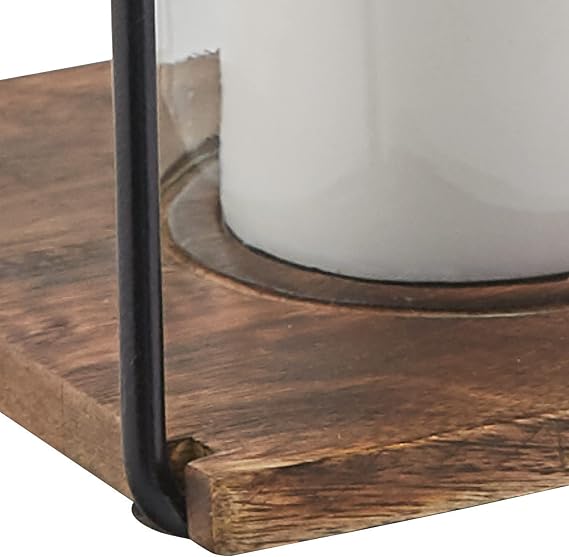 Split P Bar & Loop Lantern, Small Iron